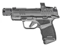 Springfield Armory Hellcat RDP 9mm, 3.8" Barrel, Black Polymer Frame, Textured Grips, Tritium Night Sights, Manual Safety, Includes Hex Wasp Red Dot, 13rd Capacity