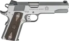 SPRINGFIELD ARMORY 1911 GARRISON COMMANDER STAINLESS 9MM 4.25" BARREL 9-ROUNDS