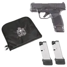 Springfield Armory Hellcat OSP 9mm 3" Notebook Package with 3/15rd Mags, Optics Ready, Black