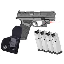 SPRINGFIELD ARMORY HELLCAT PRO OSP 9MM LUGER 3.7IN MELONITE BLACK PISTOL - 15+1 ROUNDS - BLACK COMPACT