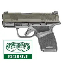 SPRINGFIELD ARMORY HELLCAT SLING PACKAGE 9MM LUGER 3IN OD GREEN PISTOL - 15+1 ROUNDS - GREEN