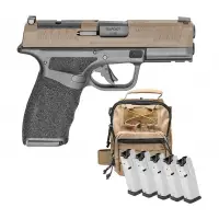 Springfield Armory Hellcat Pro OSP 9mm FDE/Black Semi-Auto Pistol with Range Bag and Extra 15rd Mags