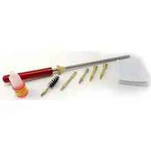 Pro-Shot 8" Multi-Caliber Competition Pistol Cleaning Kit (.38/9mm-.40-10mm-45Cal) with Reusable Tube Case