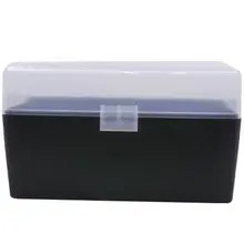 Berry's 409 Ammo Box for .243/.308 Win, 50 Round, Clear Lid with Black Bottom