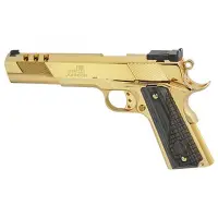 Iver Johnson Eagle XL Ported 10mm 6" 24K Gold Black Wood