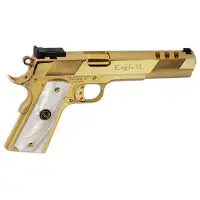 Iver Johnson Eagle XL Ported 1911A1 .45ACP 6" with 24K Gold and White Pearl
