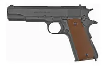"SDS Imports Tisas 1911 A1 U.S. Army 9mm 5" Barrel Pistol with 9rd Magazine and Checkered Polymer Grip - Black"