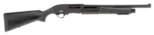 TriStar Cobra III Tactical 12 Gauge Pump Action Shotgun, 18.5" Barrel, 3" Chamber, 5 Rounds, Synthetic Stock, Black