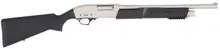 TriStar Cobra III Marine 12 Gauge Pump Action Shotgun, 18.5" Barrel, 3" Chamber, 5 Rounds, Synthetic Stock, Nickel Finish - 23164
