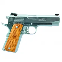 "American Classic Commander 1911 9mm Chrome Pistol with 4.25" Barrel and 9 Round Capacity"