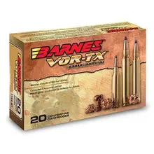 Barnes Vor-TX .270 Winchester 130gr Tipped TSX Boat Tail Ammunition, 20 Rounds Box