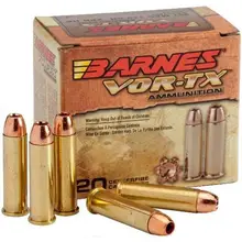 Barnes Vor-TX .45 Colt Ammo, 200 Grain XPB Hollow Point, Box of 20 Rounds - 21547