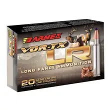 Barnes Vor-TX Long Range 7mm Rem Magnum 139 Grain LRX Boat Tail Ammunition, 20/Box