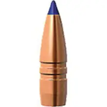 Barnes Tipped TSX .22 Caliber .224" Diameter 62 Grain Boat Tail Rifle Bullet, Solid Copper Spitzer Polymer Tip, 50 Projectiles per Box