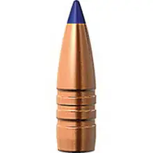 Barnes Tipped TSX .30 Caliber .308" Diameter 130 Grain Boat Tail Rifle Bullet, Solid Copper Polymer Tip, 50 Projectiles per Box