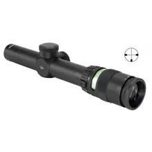 Trijicon AccuPoint 1-4x24 Riflescope with German #4 Crosshair Green Dot Reticle, 30mm Tube, 1/4 MOA Adjustments, Aluminum Housing, Hard Coat Anodized - TR24-3G