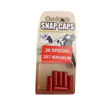 Carlson's Choke Tubes Aluminum Snap Cap for .38 Special/.357 Mag, 6-Pack - 00057