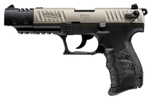 Walther Arms P22 Target CA Compliant .22 LR Nickel Pistol with 5" Barrel and 10-Round Capacity