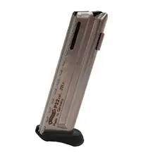 Walther P22Q .22LR 10-Round Magazine with Finger Rest, Black Stainless
