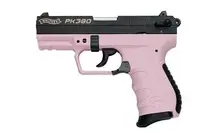 Walther PK380 .380 ACP 3.6-Inch Compact Pistol, Black/Pink, 8RD