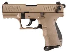Walther Arms P22 QD Tactical 22LR 3.42" FDE Cerakote 10RD with Adapter