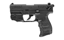 Walther P22Q Semi-Automatic .22LR Pistol, 3.42" Barrel, 10 Rounds, Black with Laser Set