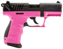 Walther Arms P22Q Hot Pink Pistol .22 LR, 3.42" Barrel, 10-Round Magazines, Polymer Frame and Sights