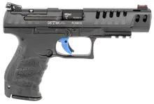Walther Arms PPQ M2 Q5 Match 9MM 5" Barrel 10-Rounds Semi-Automatic Pistol with Fiber Optic Sights - Black