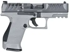 Walther PDP Compact 9mm, 4" Barrel, Optics Ready, 15-Round Capacity, Gray/Black Frame Pistol