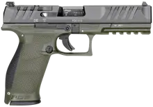 Walther PDP Full Size 9mm, 4.5" Barrel, Optics Ready, Green Polymer Frame, 18 Round Capacity Pistol