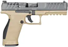 Walther PDP Full Size 9mm, 5" Barrel, Tan Frame, Optics Ready, 18 Round Capacity