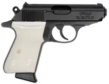 Walther PPK/S .380 ACP Pistol, 3.35" Barrel, Black with White Grips, 6-Round