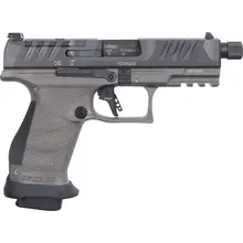 Walther PDP Pro Compact 9mm, 4.6" Threaded Barrel, Tungsten Gray, Optics Ready, 18-Round Magazines