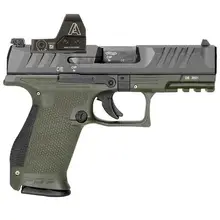 WALTHER PDP 9MM LUGER 4IN BLACK PISTOL - 10+1 ROUNDS - GREEN