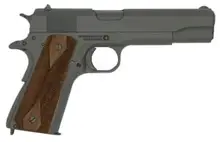 "Tisas SDS Imports 1911A1 US Army 9MM Semi-Automatic Pistol, 5" Barrel, 9-Rounds, Black Steel with Walnut Grip"