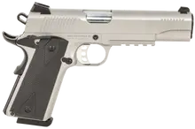 "TISAS 1911 DUTY SS45R Stainless Steel .45 ACP Semi-Automatic Pistol with 5" Barrel and 8-Round Capacity"