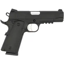 TISAS SDS Imports 1911 Carry B9R 9mm Pistol, 4.25" Black Cold Hammer Forged Barrel, Black Cerakote Steel Frame with Accessory Rail & Beavertail, 2- 9rd Magazines, Model 10100122