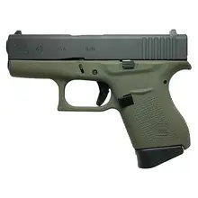 GLOCK 43 9MM LUGER 3.39IN OLIVE DRAB GREEN CERAKOTE PISTOL - 6+1 ROUNDS - GREEN SUBCOMPACT