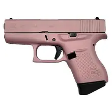 GLOCK 43 9MM LUGER 3.39IN PINK CHAMPAGNE CERAKOTE PISTOL - 6+1 ROUNDS - PINK SUBCOMPACT