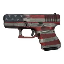 Glock 26 Gen 3 9mm, 3.42" Barrel, American Flag Cerakote, 10rd Pistol