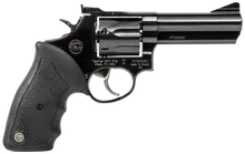 Taurus Model 66 Standard Revolver, .357 Magnum/.38 Special, 4" Barrel, 7 Rounds, Matte Black Oxide, Adjustable Sight, Black Rubber Grip