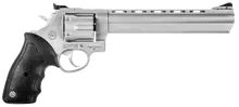 Taurus Model 44, .44 Magnum, 8.375" Ported Barrel, 6-Round, Matte Stainless Steel Revolver with Rubber Grip