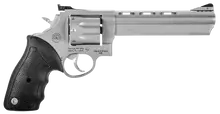Taurus 608 Standard Double-Action Revolver - .357 Magnum, 6.5" Ported Barrel, 8-Round, Matte Stainless Steel with Black Rubber Grip