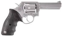"Taurus 65 Stainless Steel Revolver, .357 Magnum, 4" Barrel, 6-Round Capacity, Black Rubber Grip"