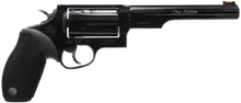 Taurus Judge Revolver, .45 Colt/.410 Gauge, 6.5" Barrel, 5-Round, Blued Black Ribber Grip, Fiber Optic Front Sight
