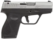 Taurus 740 Slim 40SW Subcompact 3.2" Stainless/Black Pistol with 7+1 Rounds