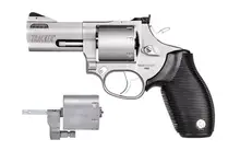 Taurus 692 Revolver, .357 Mag/.38 SPL/9MM, 3" Ported Barrel, 7-Round, Stainless Steel with Black Ribber Grip