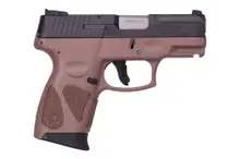 Taurus G2C 40 S&W Semi-Auto Pistol, 3.2" Barrel, 10+1 Rounds, Black Slide/Brown Frame with 2 Mags