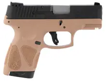 Taurus G2S 40 S&W Compact 3.2" Black/Tan Polymer Grip Pistol with 7+1 Rounds Capacity