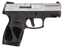 Taurus G2S 9mm Luger Semi-Auto Pistol with Stainless Steel Slide, 3.25" Barrel, Black Polymer Grip, 7+1 Rounds, Manual Safety